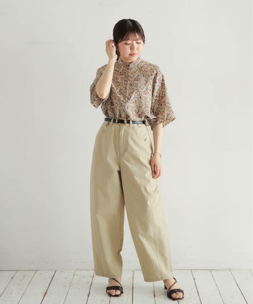 nume ブラウス NOMBRE IMPAIR ブラウス シャツ ミドルフラワーPT スタンド