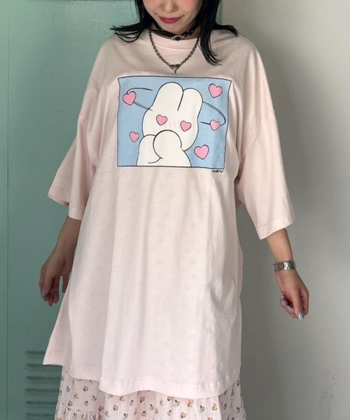 tシャツ 「nsn」siroiusagichan  BIG BIG Tシャツ レディース メンズ