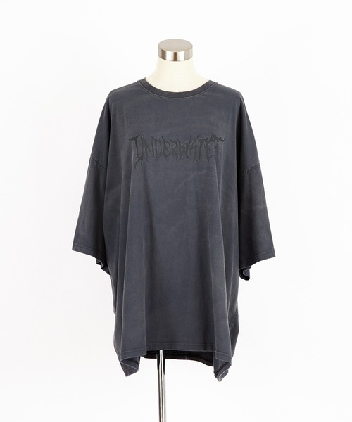 TAR 2002 超人気のバーアンダーロゴ両面デザインT サイズL美USED 黒 tシャツ a.p.o.v. デビルフォントロゴダートピグメントスーパー