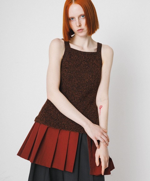 キャミソール mosa knit camisole