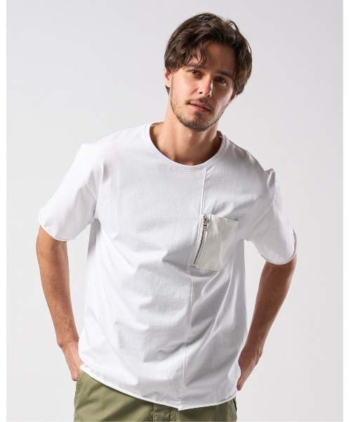 wjk tシャツ 「LEON×B'2nd×wjk」cool touch zip-eco leather