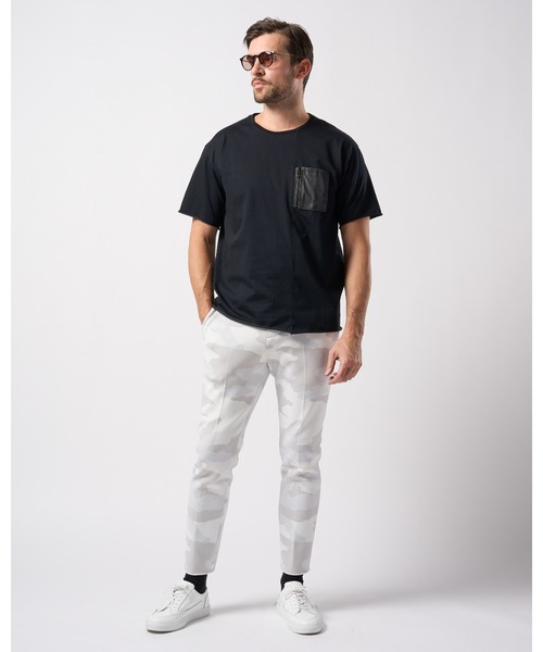 wjk tシャツ 「LEON×B'2nd×wjk」cool touch zip-eco leather