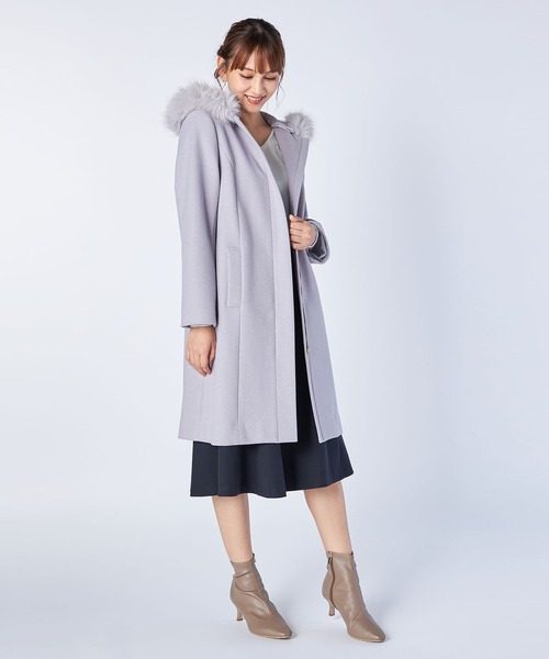 【再値下げ！新品】LAISSE PASSE レッセパッセ スヌード付きコート M LAISSE PASSE（レッセパッセ）の「スヌード付きコート（チェスター