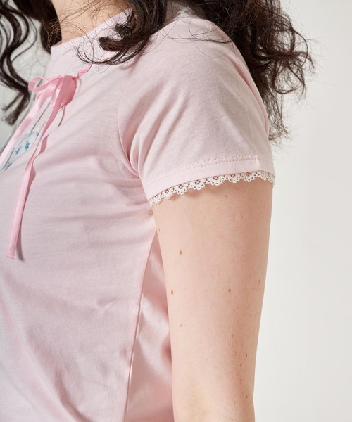 tシャツ ガーリー 半袖コラージュTシャツ TINA：JOJUN レディース TINA：JOJUN tシャツ ガーリー 半袖コラージュTシャツ