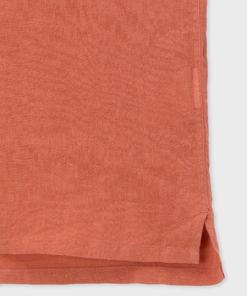PS Paul Smith シャツ ソリッド リネン オープンカラーシャツ / 152306