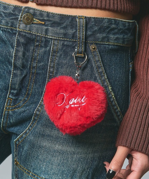 X-girl（エックスガール） キーホルダー PADDED HEART KEY CHARM