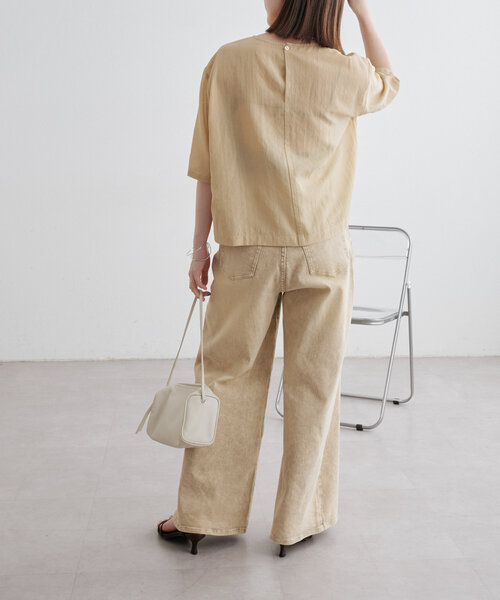 SC21 ブラウス36000円 Omekashi ブラウス シャツ シアーTブラウス レディース