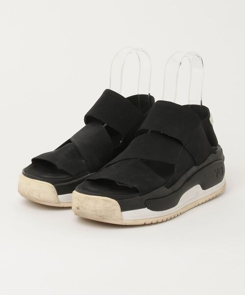 Y-3 ブラック サンダル ストラップデザイン Y-3 「Y-3」 サンダル 26.5cm ブラック メンズ : ZOZOTOWN Yahoo