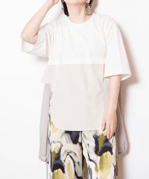 tシャツ バックフリルTシャツ レディース