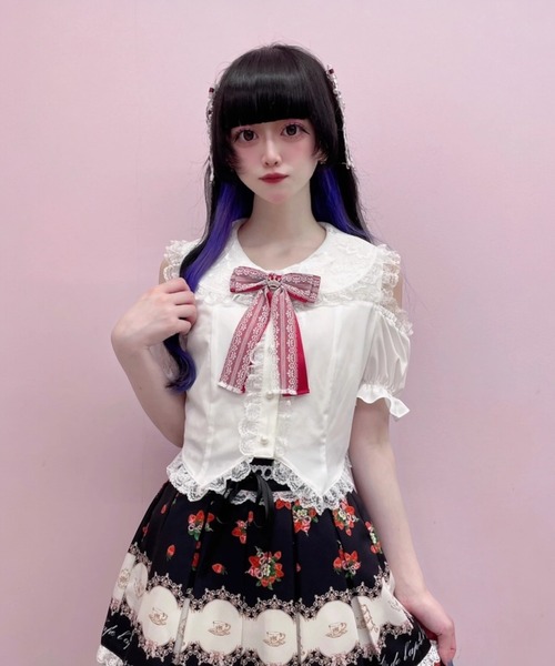 Ank Rouge（アンクルージュ） スカート AFTERNOON TEA PRINT スカパン