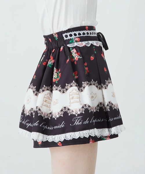 週末値下げ中！Ank Rouge AFTERNOON TEA PRINT Ank Rouge（アンクルージュ） スカート AFTERNOON TEA PRINT スカパン