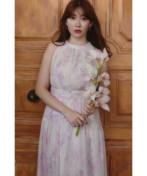 ワンピース herlipto Lauris Chiffon Long Dress Lauris Chiffon Long Dress（ワンピース）｜Her lip to（ハー