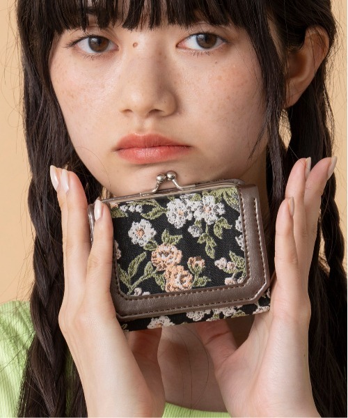 ミニ 財布 Casselini(キャセリーニ)ジャガードウォレット レディース