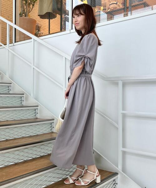 リンクルワンピース Couture Brooch ワンピース 「マシンウォッシャブル・二の腕