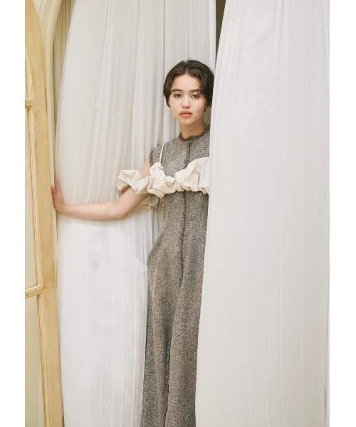 ノートルエモア　ruffled wave frill NOTREémorワンピ ruffled wave frill dress – NOTRE émor