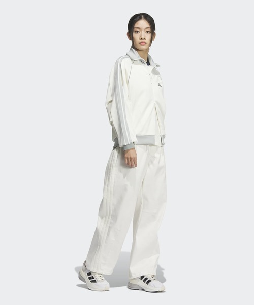 adidas ワイドレッグデニムパンツ adidas(アディダス) プレミアム エッセンシャルズ ワイドレッグ