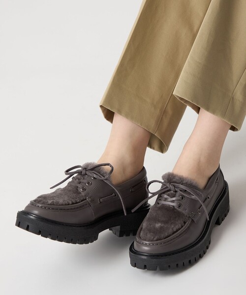 ODETTE E ODILE デッキシューズ モカシン レースアップモカシン