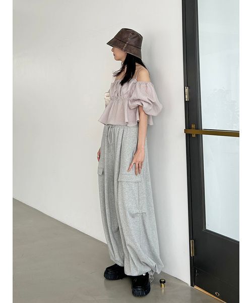 SNIDEL ブラウス シャツ オフショルフリルブラウス レディース