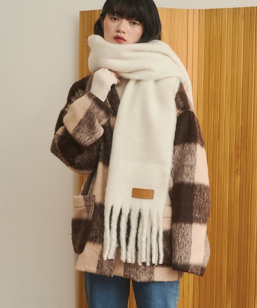 REMOON マフラー ストール ボリュームフリンジマフラー レディース