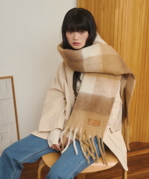 REMOON マフラー ストール ボリュームフリンジマフラー レディース