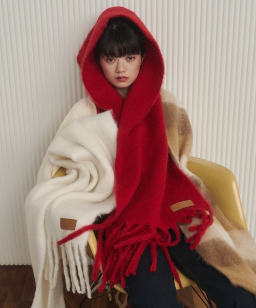 REMOON マフラー ストール ボリュームフリンジマフラー レディース