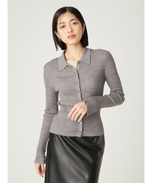 FRAY I.D（フレイ・アイディー） ニット セーター ウールブレンドポロ