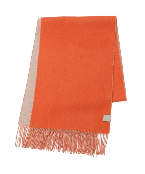FURLA カシミア100% グラデーションオレンジストール 190x60 FURLA（フルラ） マフラー ストール カシミヤ100％ マフラー