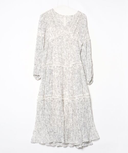 Her lip to 花柄長袖ワンピース S ホワイト レディース : ZOZOTOWN