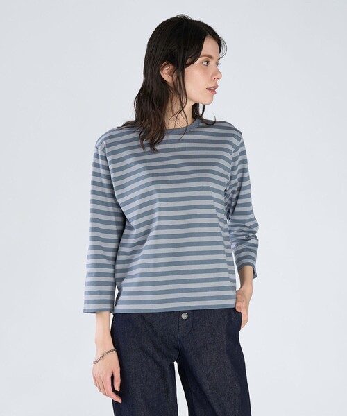 ☆美品☆アニエスベー☆ボーダーTシャツ agnes b.（アニエスベー） tシャツ 太ボーダー コットン 長袖Tシャツ
