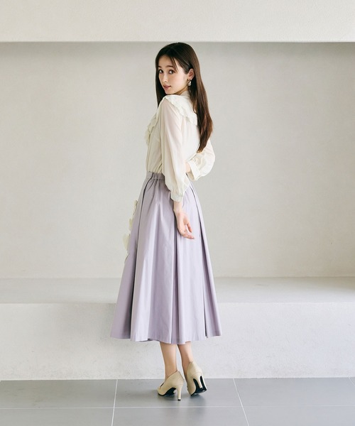 Audie a Muses（オーディア ミューズ） スカート 立体フラワーモチーフ