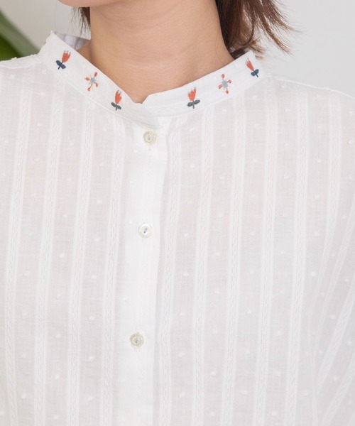 「POU DOU DOU」 半袖ブラウス 3 オフホワイト レディース_画像9