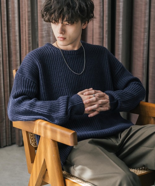 Rocky Monroe（ロッキーモンロー） セーター ニット オーバーサイズ畦