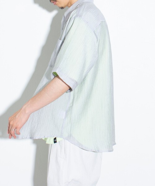 「GLOSTER」 半袖シャツ S ブラック メンズ_画像7