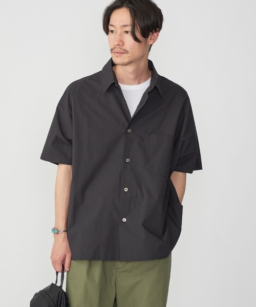 「SHIPS.me」 半袖シャツ S ブルーグレー メンズ_画像8