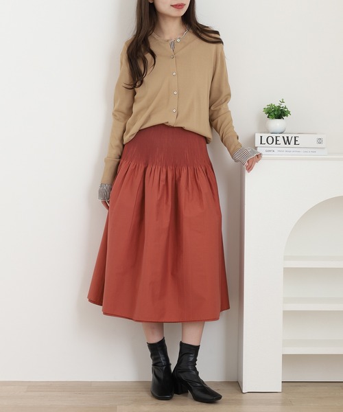 美品♥️アルチビオ赤のベストとリバーシブルプリーツスカート UV速乾