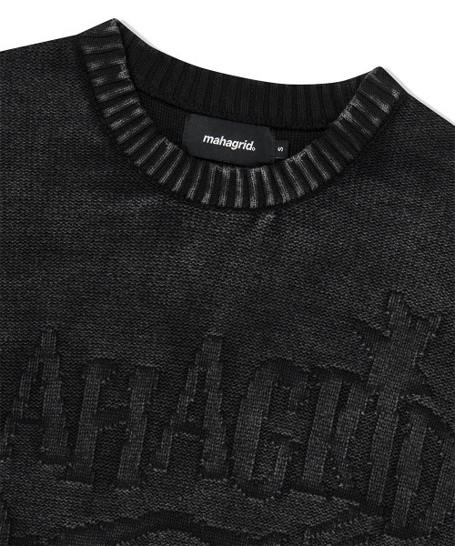 トレーナー スウェット mahagrid/マハグリッド」PIGMENT FLAG KNIT SWT/ピグメントフラッグニットスェット_15