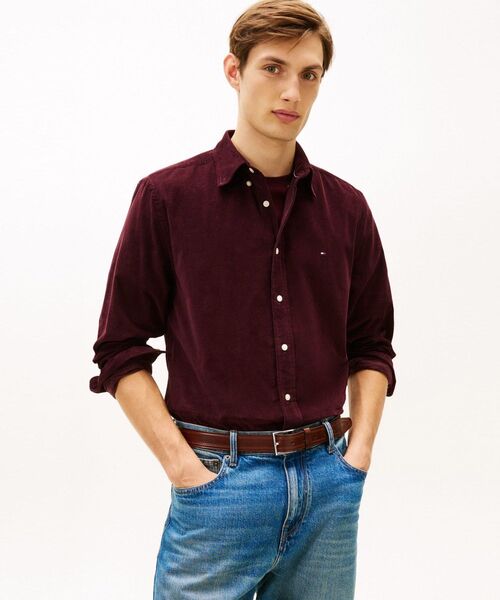TOMMY HILFIGER（トミー・ヒルフィガー） シャツ ソリッドコーデュロイ