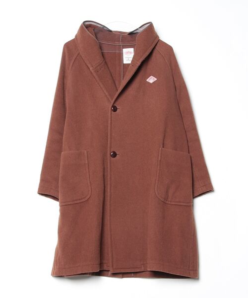 DANTON ダントン ウールモッサ 36 ブラウン DANTON ダントン ウールモッサ ノーカラージャケット ブラウン - メルカリ