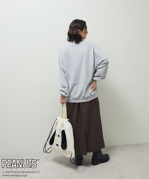 【新品・未使用】プチバトー×スヌーピーコラボスウェット（レディース・Lサイズ） 新品・未使用】プチバトー×スヌーピーコラボスウェット