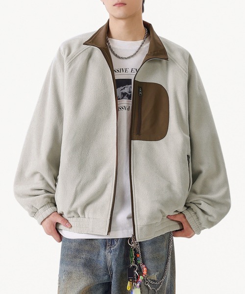 aimoha（アイモハ） ブルゾン アウター リバーシブルナイロン×フリース