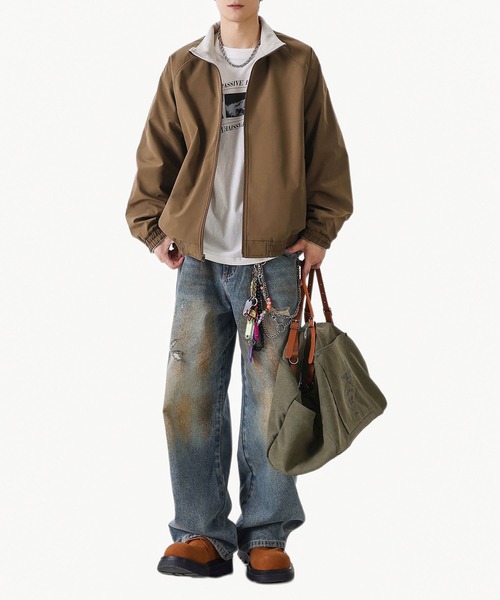 aimoha（アイモハ） ブルゾン アウター リバーシブルナイロン×フリース