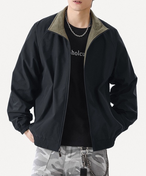 aimoha（アイモハ） ブルゾン アウター リバーシブルナイロン×フリース