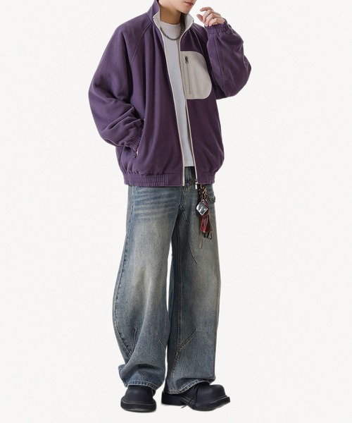 aimoha（アイモハ） ブルゾン アウター リバーシブルナイロン×フリース