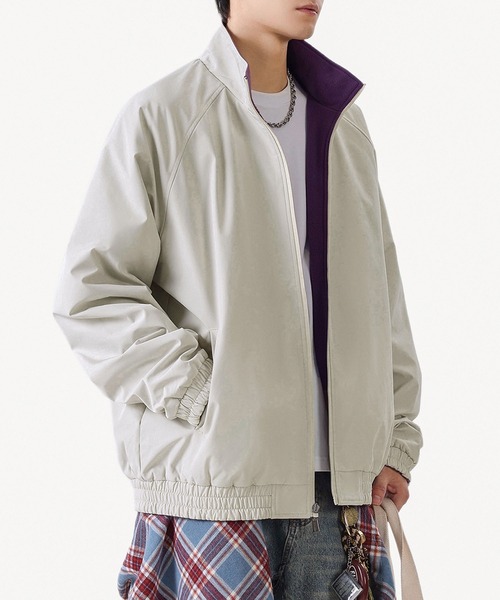 aimoha（アイモハ） ブルゾン アウター リバーシブルナイロン×フリース