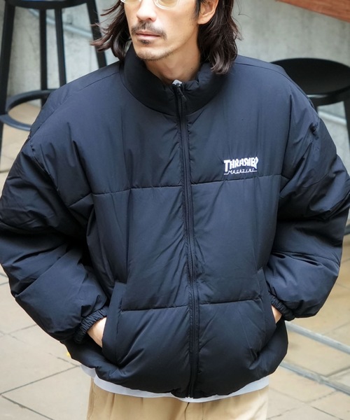 THRASHER（スラッシャー） コート ジャケット HOMETOWN emb PUFFER