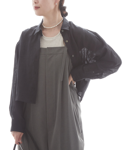 「journal standard L'essage」 長袖シャツ FREE レモンイエロー レディース_画像3