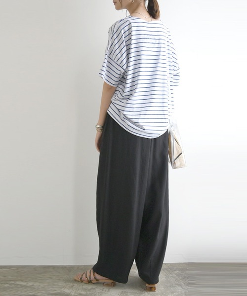 「and it_」 イージーパンツ M-L ライトグレー レディース_画像8