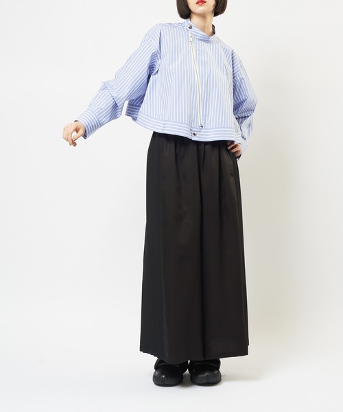 gomme（ゴム） ブラウス シャツ ジップブラウス レディース メンズ