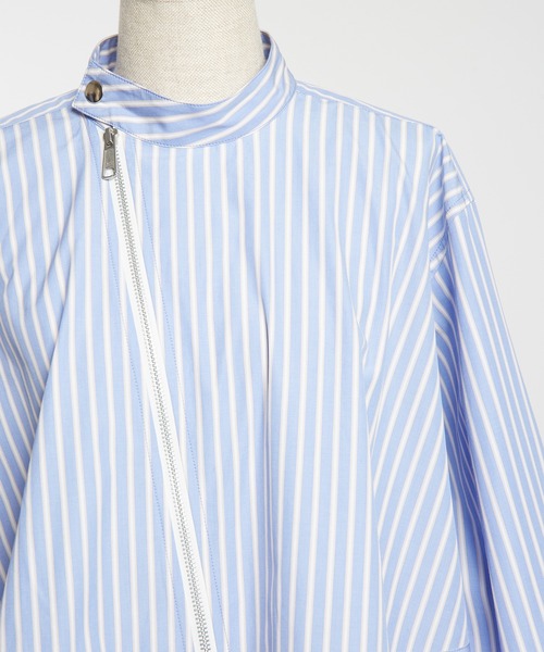 gomme（ゴム） ブラウス シャツ ジップブラウス レディース メンズ