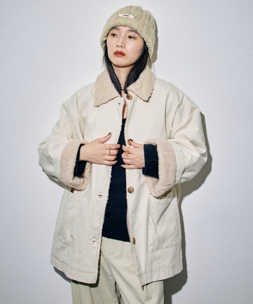 HANNE カバーオール ボアライナーカバーオールジャケット レディース